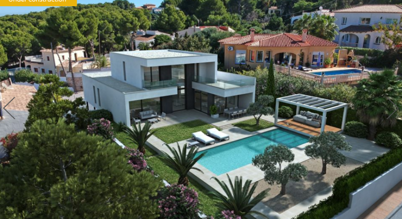 Modern new build 4 bedroom villa for sale in Moraira Cap Blanc